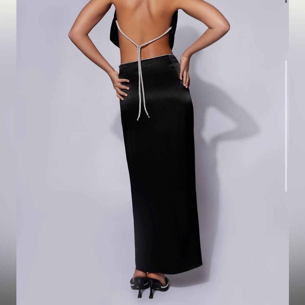 NWT Diamante Rope Maxi Skirt - Black SIZE SMALL - Picture 2 of 5